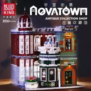 몰드 킹 6005 앤틱 컬렉션 스토어 스트리트 뷰 블록 시티 텍처 브릭 모델 ( 선물)