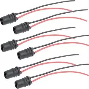 0Pcs T0 W5W 자동차 웨지 전구 소켓 커넥터 홀더 확장 LED 램프 전구베이스 교체 부품