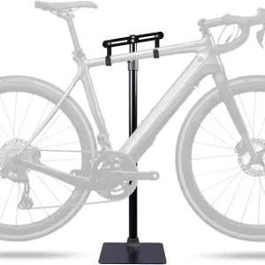 테크노홈 자전거 스탠드 바닥 주차 랙 - MTB 및 로드 바이크용 접이식 보관 홀더 최대 2.4인치 타이어 장착