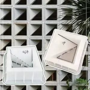 시멘트 벽돌 플라스틱 금형 현대 3D DIY 공기 그리드 파티션 장식 Openwork 정원 배경 벽