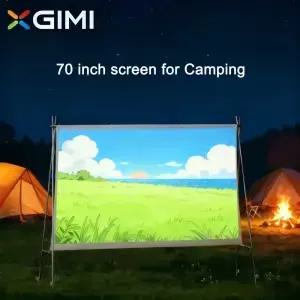캠핑용 XGIMI 70인치 휴대용 야외 프로젝터 스크린 접이식 가능 설치가 빠릅니다 플레이 6 등에 가장