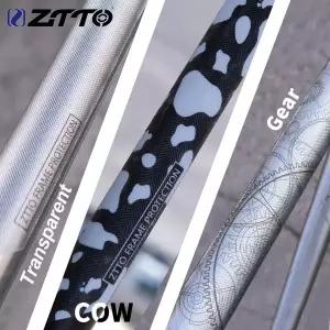 ZTTO 자전거 미끄럼 방지 프레임 커버 3D 프레임 스크래치 방지 보호제 탈착식 스티커 기어 투명 밀크코