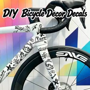 DIY 자전거 스티커 자전거 프레임 바디 로드 MTB 튜브 헬멧 프론트 포크 ENVE 휠 허브 림 데코 액세서리 데
