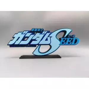 프리덤 네임 플레이트 로고 모델 인형 액션 피규어 디스플레이 프레 전시 장식 을위한 3D 간판