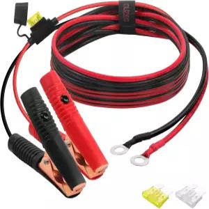 고출력 인버터 등을 위한 배터리 클램프 12V/24V 클립온이 장착된 CUZEC 5.3FT/1.6m 14 AWG 연장 코드