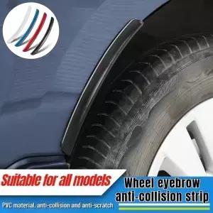 2PCS 소프트 자동차 플레어 아치 스티커 구 보호대 커버 스크래치 스트립 머드 플랩 액세서리