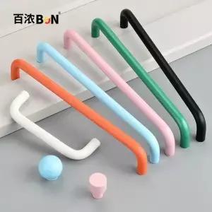다채로운 작은 손잡이 옷장 문 서랍 캐비닛 오렌지 HandleGreenPink 레드 블루 블랙 화이트