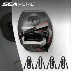 SEAMETAL 업그레이드된 측면 도어용 충격 흡수제 부드러운 실리콘 패드 자동차 버클 쿠션 방음 방진