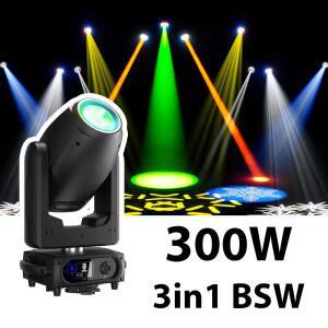 갤럭시젯 300W BSW 3in1 LED 무빙 헤드 빔 스팟 워시 줌 무대 조명 효과  가용 DJ 디스코 웨딩 파티 콘서트