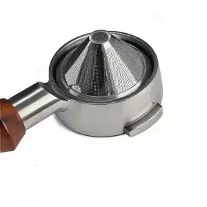 58mm 포터필터 바스켓 스테인리스 스틸 미세 메쉬 테이퍼형 커피 바텀리스 가정 및 커피숍용