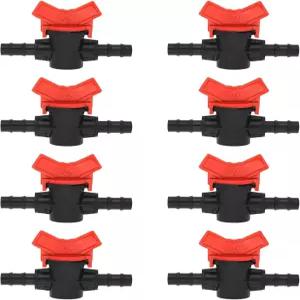 정원 잔디 수족관 마이크로 관개 시스템을 위한 호스 바브 커넥터로 8PCS 밸브 3/8인치 철조망 스프링클러