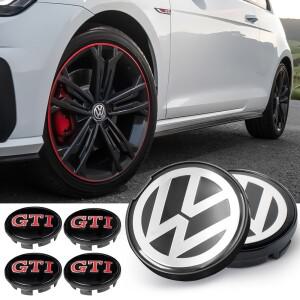 4개 566566mm 자동차 휠 센터 캡 허브 커버 배지 (폭스바겐 VW CC 티구안 골프 폴로 시로코 제타 파사트 보