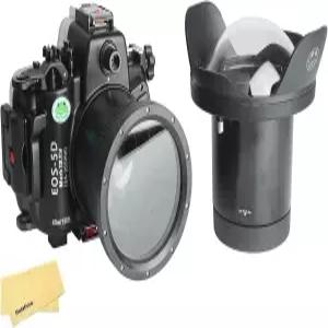 Canon EOS 5D Mark III IV WA005A 돔 포트 키트 전문가용 Seafrogs 수중 하우징 40M/130FT 24-105mm f/4L