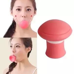 실리카 젤 입 턱 운동기 슬리밍 페이스 트 도구 V 팅 이중 얇은 블로우 호흡
