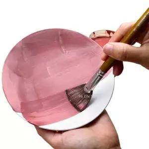 도자기 팬 모양의 브러시 좋은 물 흡수 기능이있는 긴 나무 막대 DIY 세라믹 대면적 색칠 유약 수화 도구