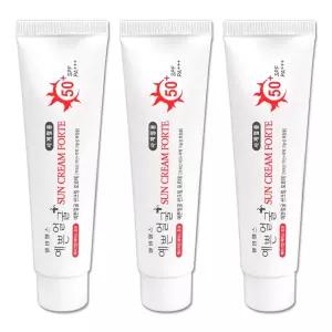 웰빙헬스 예쁜얼굴 썬크림 SPF50 PA+++ 메이크업베이스효과 선크림 25g 3개