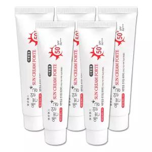웰빙헬스 예쁜얼굴 썬크림 SPF50 PA+++ 메이크업베이스효과 선크림 25ml 5개
