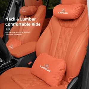 렉서스 F-SPORT ES RX NX LS UX LM LX GX LC RZ IS CT GS RC HS SC TX LBX용 고급 스웨이드 자동차 시트 헤