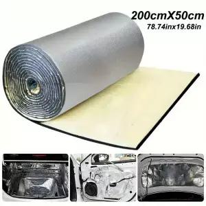 200x50/40x25cm 자동차 소음 차단 매트 방음 단열 후드 폐쇄 셀 폼 차량 액세서리