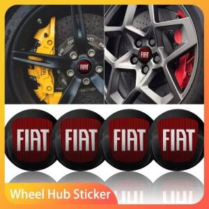 4개입 56mm 자동차 휠 센터 허브 캡 스티커 FIAT 아바르트 500 판다 브라보 푼토 티포 리네아 두카토 프리