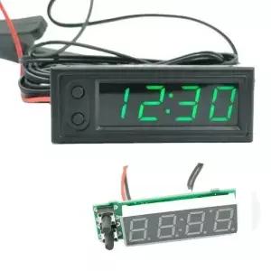 3in 차량 전압계 시계 LED 디지털 패널 미터 빨간색/파란색/녹색 2V 자동차 전기 오토바이