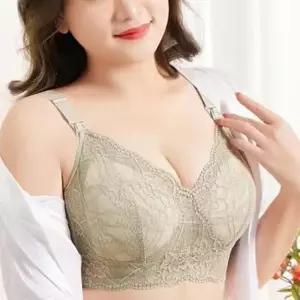 고품질 빅사이즈 레이스 브라 노와이어 편한속옷 C컵~G컵 브라렛 (WD38B24)