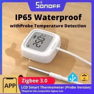 SONOFF SNZB02LD Zigbee30 LCD 스마트 (프로브 ) IP65 방수 냉장고 수영장 어항 와인 저장고용 (ZBBridgeP