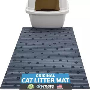 드라이메이트 고양이 쓰레기통 매트 쓰레기 트래핑 방수 소변 방지 흡수성 세탁기 사용 가능 발에 부드러운