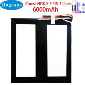 고품질 7.4V 6000mAh 노트북 태블릿 PC 배터리 Chuwi Hi10 X 10 핀 7 와이어 플러그 + 도구, PIN
