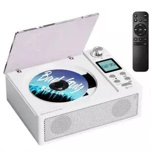 CD 플레이어 앨범 사운드 음악 휴대용 블루투스 스피커 FM 라디오