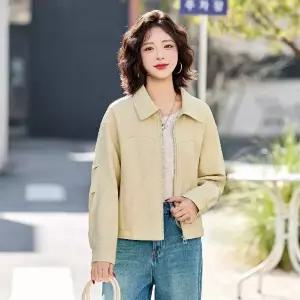 여친 캐주얼 가죽 재킷 코트 숏 춘추 슬림핏 PU 점퍼 상의 원픽3