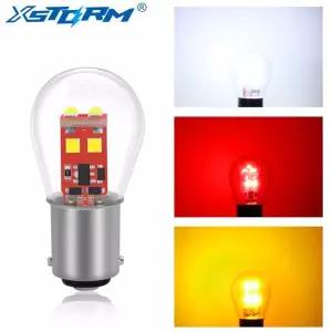 자동차 LED BAU15S PY21W BA15D 1157 BAY15D P215W LED P21W BA15S 1156 R5W R10W 방향 지시등 브레이크 전