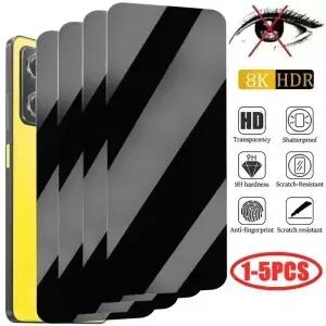 5Pcs i Spy Tempered Glass For 6 4 3 5 Max ni 7 8 Plus Privacy X XR XS