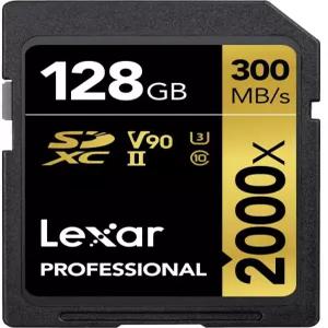 렉사 프로페셔널 2000x 128GB SDXC UHSII 카드(LSD128CBNA2000R)