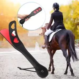 말 크롭 가죽 소프트 핸들 라이딩 패들 외부 게임 플레이 재사용 가능한 레이싱 훈련 연습 도구