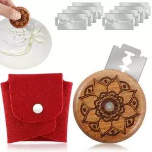 나무 빵칼 라이저 커터 라운드 레임 반죽 스크리핑 도구 주방 베이킹 DIY 사워도우용