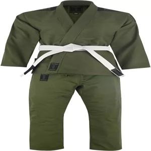 플레이웰 어덜트 프로 엘리트 BJJ Gi 유니폼 무료 화이트 벨트 포함 군용 그린