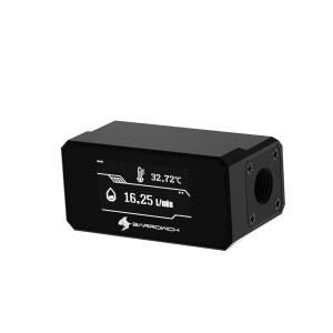 바로우치 G1/4 수온 센서 및 유량계 PC 수냉 시스템용 OLED 디스플레이 F T07 블랙