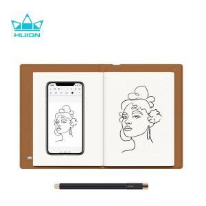 HUION Note 2-in-1 디지털 노트북 그리기 태블릿(배터리 프리 펜 포함), Bluetooth 무선 종이 태블릿 전자