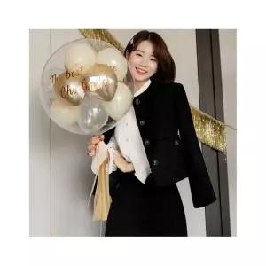시크라인 블랙로지 트위드 자켓