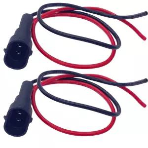 Amrxuts 2pcs H8 H11 또는 880 881 피그테일 플러그 커넥터 남성 소켓 어댑터 연장 하네스 헤드라이트 포그