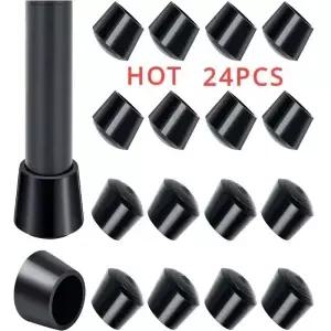 둥근 고무 의자 다리 패드 0/2/4/6/20/25mm 가구 테이블 엔드 플러그 PVC 무소음 미끄럼 방지 바닥 커버용