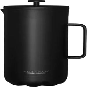 스캔판에서 GO 프렌치 프레스 커피 메이커 1.0L 블랙 - 8컵 18/8 식품 등급 스테인리스 스틸 드립 프리