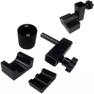 3-in-1 Arbor 프레스 부착물 1인치 샤프트 호환되는 굽힘 도구 교체 양식 스푼 링용 실버웨어 팔찌 및