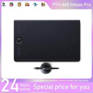 Mac 또는 PC용 Wacom Intuos Pro PTH-660 디지털 그래픽 드로잉 태블릿 8192 압력 레벨