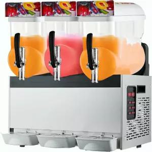상업용 슬러시 머신 15L X 1 탱크 냉동 음료 메이커 450W 전기 디스펜서 스테인리스 스틸 슈퍼마켓 카페