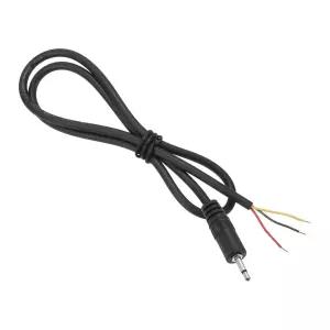 MECCANIXITY 3.5mm 남성 잭 28AWG 3극 오디오 이어폰 헤드폰 모노 스피커 수리 0.25m/10인치