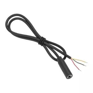 MECCANIXITY 3.5mm 오디오 이어폰 헤드폰 모노 스피커 수리용 여성 잭 28AWG 3극 0.25m/10인치