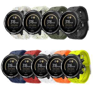 Suunto 7/9 /D5 Spartan 손목 HR Baro 스마트 시계 교체용 밴드용 24mm 야외 통기성 실리콘 스포츠