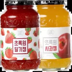 딸기잼 1kg 사과잼 1kg 세트 과일잼 토스트 빵 요거트 디저트 베이킹 재료